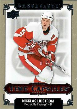2018-19 Upper Deck Chronology - Time Capsules Rip Cards #TC-41 Nicklas Lidstrom Front