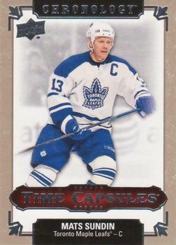 2018-19 Upper Deck Chronology - Time Capsules Rip Cards #TC-42 Mats Sundin Front
