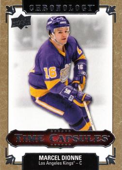 2018-19 Upper Deck Chronology - Time Capsules Rip Cards Gold #TC-32 Marcel Dionne Front