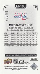 2018-19 Upper Deck Chronology - Time Capsules Canvas Mini #M-166 Mike Gartner Back