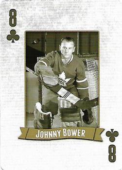 2014 Frameworth Hockey Legends Playing Cards #8♣ Johnny Bower Front