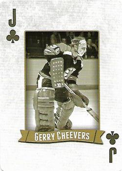 2014 Frameworth Hockey Legends Playing Cards #J♣ Gerry Cheevers Front