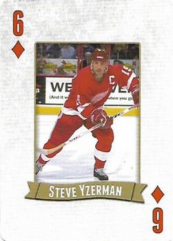 2014 Frameworth Hockey Legends Playing Cards #6♦ Steve Yzerman Front