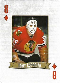 2014 Frameworth Hockey Legends Playing Cards #8♦ Tony Esposito Front