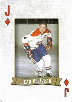 2014 Frameworth Hockey Legends Playing Cards #J♦ Jean Beliveau Front