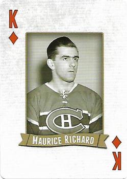2014 Frameworth Hockey Legends Playing Cards #K♦ Maurice Richard Front