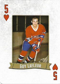 2014 Frameworth Hockey Legends Playing Cards #5♥ Guy Lafleur Front