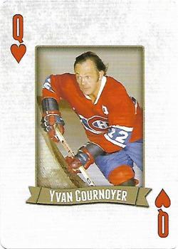 2014 Frameworth Hockey Legends Playing Cards #Q♥ Yvan Cournoyer Front