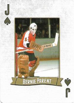 2014 Frameworth Hockey Legends Playing Cards #J♠ Bernie Parent Front