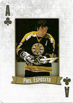 2014 Frameworth Hockey Legends Playing Cards #A♣ Phil Esposito Front