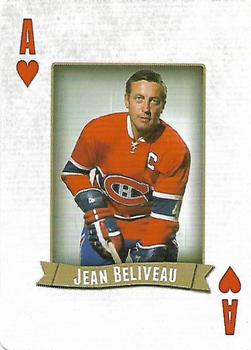 2014 Frameworth Hockey Legends Playing Cards #A♥ Jean Beliveau Front