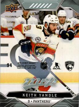 2019-20 Upper Deck MVP - Puzzle Backs #94 Keith Yandle Front