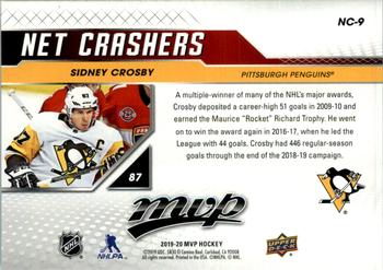2019-20 Upper Deck MVP - Net Crashers #NC-9 Sidney Crosby Back