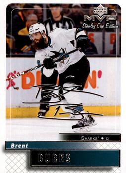 2019-20 Upper Deck MVP - Stanley Cup Edition 20th Anniversary Silver Script #7 Brent Burns Front