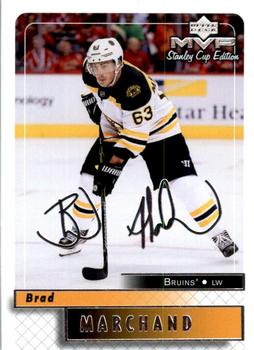 2019-20 Upper Deck MVP - Stanley Cup Edition 20th Anniversary Silver Script #9 Brad Marchand Front