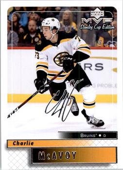 2019-20 Upper Deck MVP - Stanley Cup Edition 20th Anniversary Silver Script #18 Charlie McAvoy Front