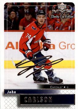 2019-20 Upper Deck MVP - Stanley Cup Edition 20th Anniversary Silver Script #35 John Carlson Front