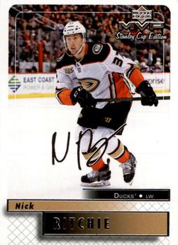2019-20 Upper Deck MVP - Stanley Cup Edition 20th Anniversary Silver Script #59 Nick Ritchie Front