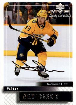 2019-20 Upper Deck MVP - Stanley Cup Edition 20th Anniversary Silver Script #61 Viktor Arvidsson Front
