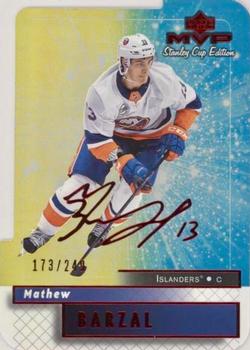 2019-20 Upper Deck MVP - Stanley Cup Edition 20th Anniversary Colors & Contours #72 Mathew Barzal Front