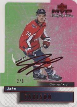 2019-20 Upper Deck MVP - Stanley Cup Edition 20th Anniversary Colors & Contours Purple #35 John Carlson Front