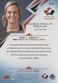 2018 Upper Deck Team Canada Juniors - Blue #69 Marie-Philip Poulin Back