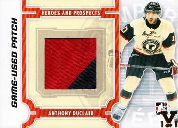 2015-16 In The Game Final Vault - 2013-14 In The Game Heroes and Prospects Game-Used Patch Black (Gold Vault Stamp) #M-26 Anthony Duclair Front