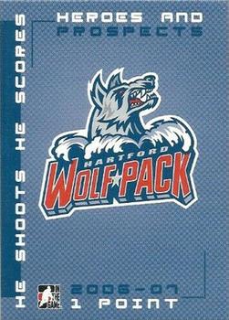 2006-07 In The Game Heroes and Prospects - He Shoots He Scores Redemption Points #NNO Hartford Wolf Pack Front