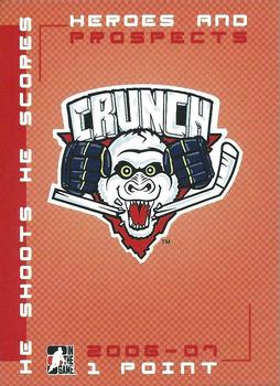 2006-07 In The Game Heroes and Prospects - He Shoots He Scores Redemption Points #NNO Syracuse Crunch Front