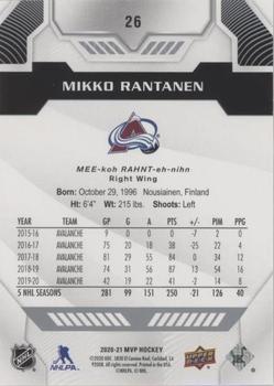 2019-20 Upper Deck MVP - Super Script #13 Mikko Rantanen Back