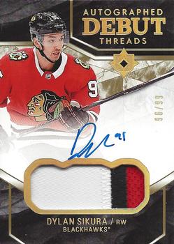 2018-19 Upper Deck Ultimate Collection - Autographed Debut Threads Patch #DTA-DS Dylan Sikura Front