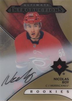 2018-19 Upper Deck Ultimate Collection - Ultimate Introductions Autographs #UI-16 Nicolas Roy Front