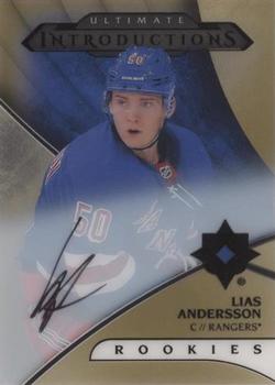 2018-19 Upper Deck Ultimate Collection - Ultimate Introductions Autographs #UI-27 Lias Andersson Front