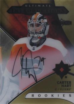 2018-19 Upper Deck Ultimate Collection - Ultimate Introductions Autographs #UI-49 Carter Hart Front