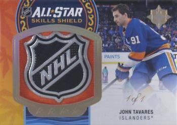 2018-19 Upper Deck Ultimate Collection - All-Star Skills Shield Patch #SS-JT John Tavares Front