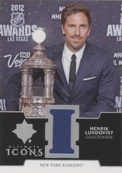 2018-19 Upper Deck Ultimate Collection - Ultimate Icons Jersey #UI-HL Henrik Lundqvist Front