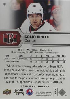 2017-18 Upper Deck AHL - Rainbow Foil #6 Colin White Back