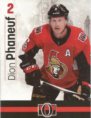 2017-18 Ottawa Senators Fan Pack #NNO Dion Phaneuf Front