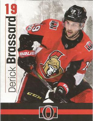 2017-18 Ottawa Senators Fan Pack #NNO Derick Brassard Front