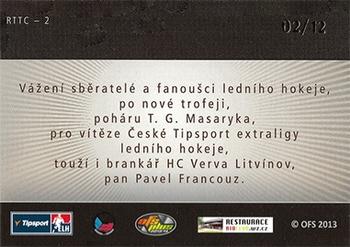 2014 OFS Plus Masked Stories - Road to the Cup-Rainbow #2 Pavel Francouz Back