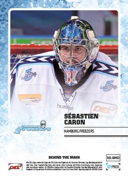 2013-14 Playercards Premium Serie Update (DEL) - Behind The Mask #DEL-BM03 Sebastien Caron Back