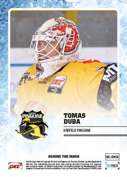 2013-14 Playercards Premium Serie Update (DEL) - Behind The Mask #DEL-BM06 Tomas Duba Back