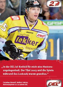2013-14 Playercards Premium Serie Update (DEL) - 20 Jahre DEL #NNO Christian Ehrhoff Front