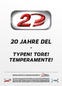 2013-14 Playercards Premium Serie Update (DEL) - 20 Jahre DEL #NNO Nikolaus Mondt Back