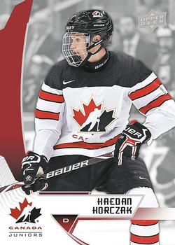 2019 Upper Deck Team Canada Juniors #77 Kaedan Korczak Front