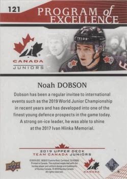 2019 Upper Deck Team Canada Juniors #121 Noah Dobson Back