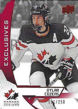 2019 Upper Deck Team Canada Juniors - Exclusives #11 Dylan Cozens Front