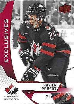 2019 Upper Deck Team Canada Juniors - Exclusives #12 Xavier Parent Front