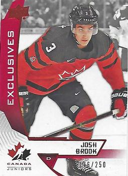 2019 Upper Deck Team Canada Juniors - Exclusives #32 Josh Brook Front