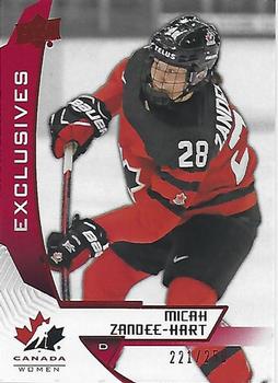 2019 Upper Deck Team Canada Juniors - Exclusives #59 Micah Zandee-Hart Front
